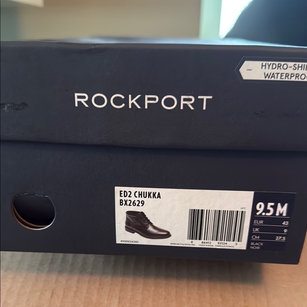 Rockport ED2 Black Chukka Boots